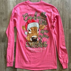 Pink Simply Southern long sleeve t-shirt for Christmas, NEW without tags